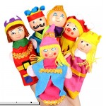 Happy Cherry Cute Finger Puppet Set Fairy Tale Puppet Set Cloth Finger Dolls Mini Story Finger Toys Style Soft Finger Puppet Set Family Party Puppet Set 6PCS  B07M77DQPS